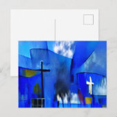 教会抽象芸術芸術 ポストカード (正面/裏面)