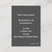 教会招待カード 名刺 (裏面)