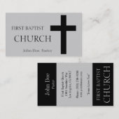 教会横の銀か黒 名刺 (正面/裏面)