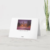 教会歩道の休日の挨拶状 シーズンカード (裏面)