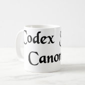 教会法の本 コーヒーマグカップ (正面左)