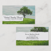 教会牧師の宗教名刺 名刺 (正面/裏面)