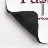 教会牧師の灰色の十字 マウスパッド (コーナー)