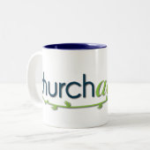 教会生きたロゴのマグ ツートーンマグカップ (正面左)