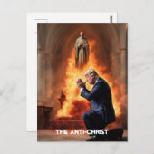 教会祈のトランプアンチ – キリスト ポストカード (正面/裏面)