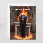 教会祈のトランプアンチ – キリスト ポストカード (正面/裏面)