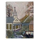 教会空白のな本-プロジェクトの詳細を引っ掛ける敷物 ノートブック (正面)