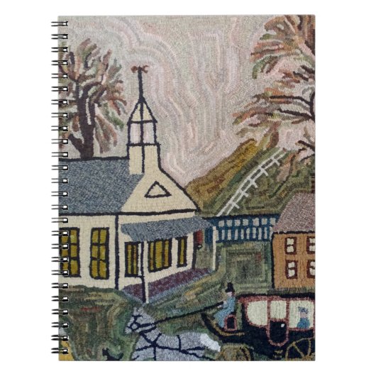 教会空白のな本-プロジェクトの詳細を引っ掛ける敷物 ノートブック (正面)