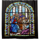 教会窓のシャワー・カーテン シャワーカーテン (正面)