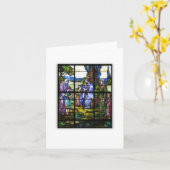 教会窓 カード (黄色い花)