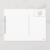 教会窓、クローバーおよびイースター・リリー シーズンポストカード (裏面)