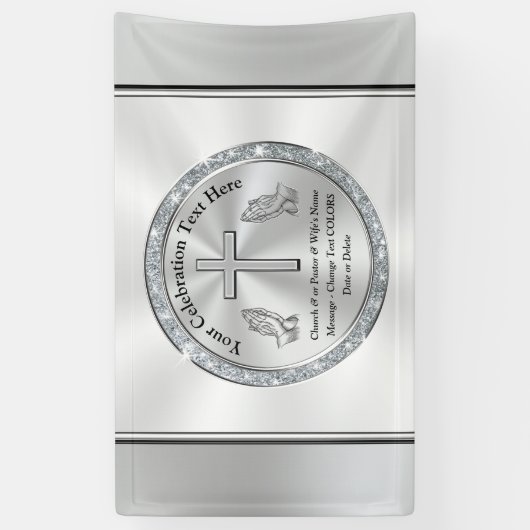 教会素晴らし旗、任意の大事な行事 横断幕 (縦)