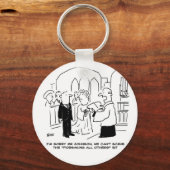 教会結婚の牧師は誓いを立てることができない キーホルダー (正面)