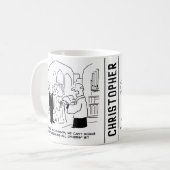 教会結婚の牧師は誓いを立てることができない コーヒーマグカップ (正面左)