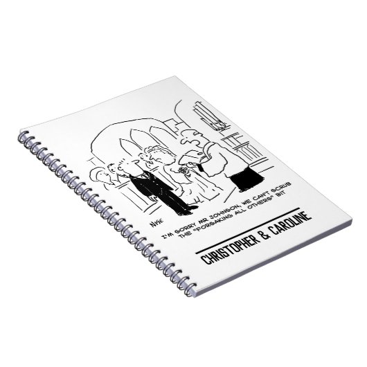 教会結婚の牧師は誓いを立てることができない ノートブック (右側)