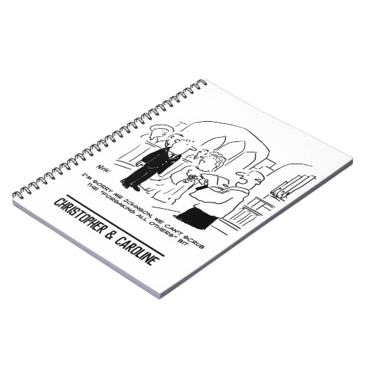 教会結婚の牧師は誓いを立てることができない ノートブック (左側)