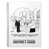 教会結婚の牧師は誓いを立てることができない ノートブック (正面)