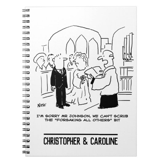 教会結婚の牧師は誓いを立てることができない ノートブック (正面)