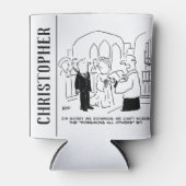 教会結婚の牧師は誓いを立てることができない 缶クーラー (正面)