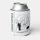 教会結婚の牧師は誓いを立てることができない 缶クーラー (缶裏面)