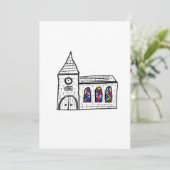 教会結婚式招待状 招待状 (スタンド正面)