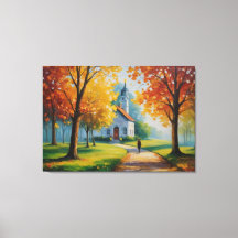 教会絵を描と建物