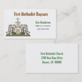 教会託児所の名刺 名刺 (正面/裏面)