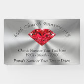 教会記念日の旗かあなたのお祝い 横断幕 (横)