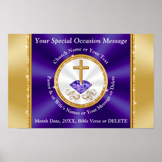 教会記念日ポスター教会のパーティー装飾 ポスター (正面)