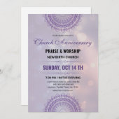 教会記念日招待チラシテンプレート 招待状 (正面/裏面)