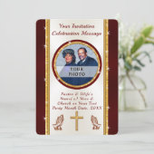 教会記念日招待状または任意の大事な行事 招待状 (スタンド正面)