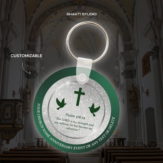 教会記念日牧師ギフトカスタム聖書の言葉 キーホルダー