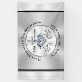 教会記念日飾アイディアパーソナライズされた 横断幕 (縦)