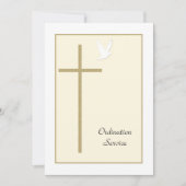 教会調整招待状クロス&ドーブ 招待状 (正面)