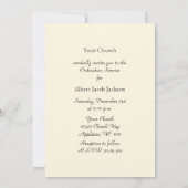 教会調整招待状クロス&ドーブ 招待状 (裏面)