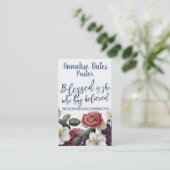 教会賛美の牧師を持つ女の信じこと 名刺 (スタンド正面)