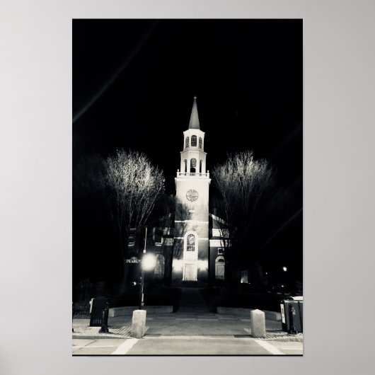 教会通りバーリントンバーモント ポスター (正面)