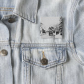 教会通り、ケンジントンc.1906の眺め 缶バッジ (インサイチュ)