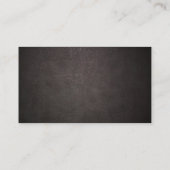 教会金ゴールドクロスエレガントダークレザー 名刺 (裏面)