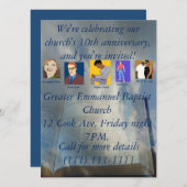 教会10周年 招待状 (正面/裏面)