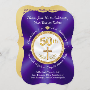 教会50周年記念/教会50周年記念/教会50周年記念結婚祭 招待状