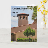 教会50周年 カード (黄色い花)