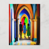 「教会」クリスチャン・アート・ポストカード ポストカード (正面)