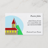 教会、ブラッドフォードのクリスチャン団体 名刺 (裏面)