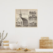 教会、レジデンス&火かき場 ポスター (キッチン)