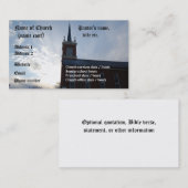 教会-名刺のテンプレート 名刺 (正面/裏面)