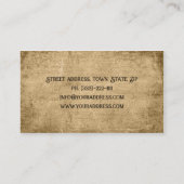 教会/団体や組織年老いたクロスビジネスカード 名刺 (裏面)