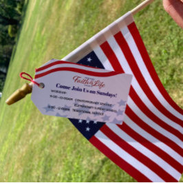 教会、学校または団体や組織独立記念日 ギフトタグ