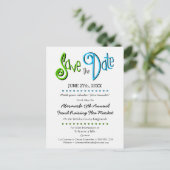 教会、学校、ビジネスイベント日付を保存 案内ポストカード (スタンド正面)