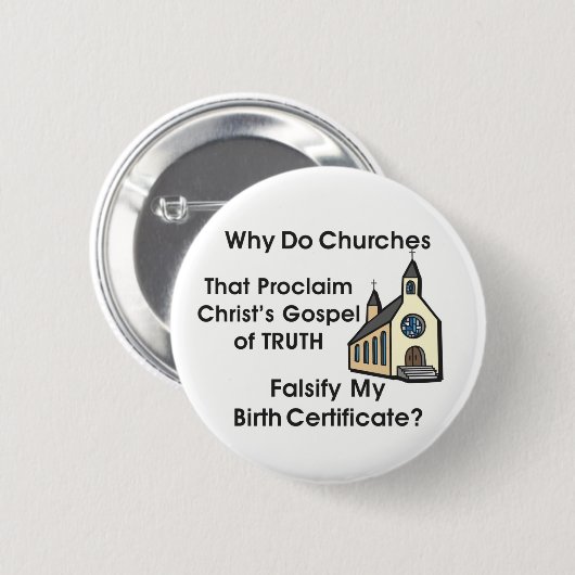 教会 缶バッジ (正面&裏面)